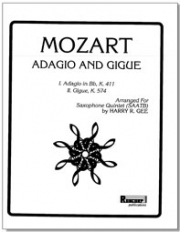 アダージョとジグ・K.411 ＆ K.574（バッハ）　(サックス四重奏)【Adagio and Gigue, K.411 and K.574】