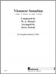 ウィーンのソナチネ（モーツァルト）　(サックス四重奏)【Viennese Sonatina-Saxophone Quartet】