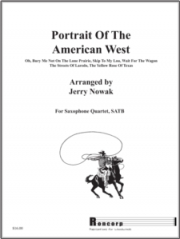 アメリカ西部のポートレイト　(サックス四重奏)【Portrait of the American West-Saxophone Quartet】