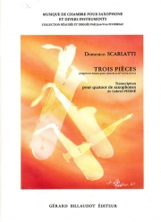 3つの小品（ドメニコ・スカルラッティ）(サックス四重奏)【Trois Pieces】