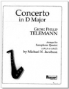 協奏曲・ニ長調（ゲオルク・フィリップ・テレマン）　(サックス四重奏)【Concerto in D Major】