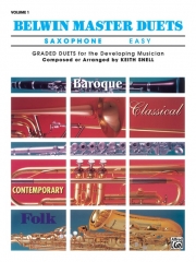 ベルウィン・マスター・デュエット（サクソフォーン） 初級編 Vol.1　(サックスニ重奏)【Belwin Master Duets (Saxophone), Easy Volume 1】