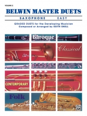 ベルウィン・マスター・デュエット（サクソフォーン） 初級編 Vol.2　(サックスニ重奏)【Belwin Master Duets (Saxophone), Easy Volume 2】
