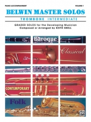 ベルウィン・マスター・ソロ・中級編・Vol.1（トロンボーン＋ピアノ ）【Belwin Master Solos, (Intermediate）Volume 1 】