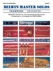 ベルウィン・マスター・ソロ・上級編・Vol.1（トロンボーン＋ピアノ）【Belwin Master Solos, (Advanced）Volume 1 】