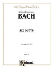 2本のフルートの為の6つのデュエット (バッハ)　 (フルートニ重奏)【Six Duets for Two Flutes】