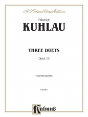 2本のフルートの為の3つのデュエット・Op.10  (クーラウ)　 (フルートニ重奏)【Three Duets for Two Flutes, Opus 10】