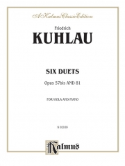 6つのデュエット・Op.57bis ＆ 81 (クーラウ)　 (フルートニ重奏)【Six Duets, Opus 57bis and 81】