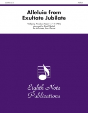 「踊れ、喜べ、幸いなる魂よ」よりアレルヤ (クラリネット五重奏）【Alleluia (from Exultate Jubilate)】