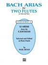 2本のフルートの為のバッハのアリア・Vol.1 (ポール・ランツィ編曲)　 (フルートニ重奏)【Bach Arias for Two Flutes, Volume I】