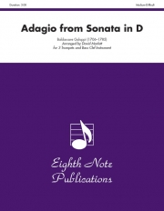 ソナタ・ニ長調より「アダージョ」　 (トランペット三重奏＋Bass Clef）【Adagio (from Sonata in D)】
