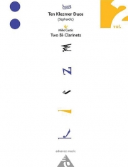 テン・クレズマー・デュオ・Vol.2  (クラリネットニ重奏）【Ten Klezmer Duos, Vol. 2 (Sephardic)】