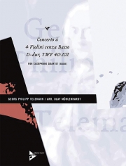 Concerto à 4 Violini senza Basso D-Dur TWV 40:202 　(サックス四重奏)【Concerto à 4 Violini senza Basso D-Dur TWV 40:202】