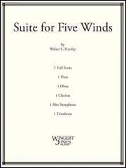 5本の管楽器の為の組曲　(ミックス五重奏）【Suite for Five Winds】