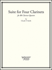 4本のクラリネットの為の組曲  (クラリネット四重奏）【Suite for Four Clarinets】