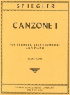 トランペットとバストロンボーンとピアノの為のカンツォーネ・1（マティアス・シュピーグラー）　(金管ニ重奏＋ピアノ)【Canzone I for Trumpet, Bass Trombone & Piano】