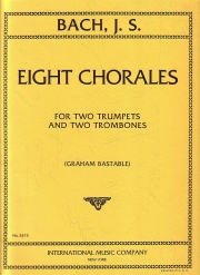 8つのコラール（バッハ）(金管四重奏)【Eight Chorales for 2 Trumpets & 2 Trombones】