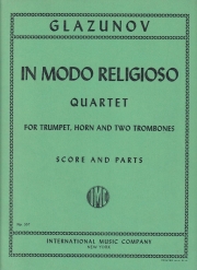 In Modo Religioso（アレクサンドル・グラズノフ）　(金管四重奏)