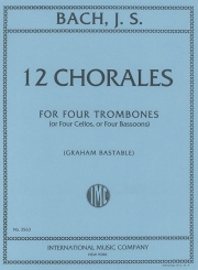 12のコラール（バッハ）  (トロンボーン四重奏）【12 Chorales】