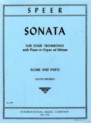 ソナタ（ダニエル・シュペール）  (トロンボーン四重奏＋ピアノ）【Sonata for Four Trombones with Piano or Organ ad libitum】