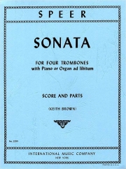 ソナタ（ダニエル・シュペール）  (トロンボーン四重奏＋ピアノ）【Sonata for Four Trombones with Piano or Organ ad libitum】