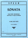 ソナタ（ダニエル・シュペール）  (トロンボーン四重奏＋ピアノ）【Sonata for Four Trombones with Piano or Organ ad libitum】