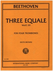 3つのエクヴァーレ（ベートーヴェン）  (トロンボーン四重奏）【Three Equali】
