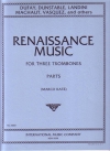 ルネサンス曲集  (トロンボーン三重奏）【Renaissance Music】