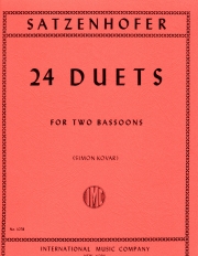 24のデュエット（Julius Satzenhofer）　(バスーンニ重奏)【24 Duets】
