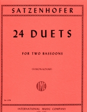 24のデュエット（Julius Satzenhofer）　(バスーンニ重奏)【24 Duets】