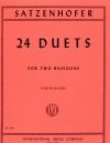 24のデュエット（Julius Satzenhofer）　(バスーンニ重奏)【24 Duets】