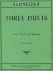 3つのデュエット（G・A・シュナイダー）　(バスーンニ重奏)【Three Duets】