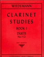 クラリネット・スタディ・Vol.1・第1～12曲（ルートヴィヒ・ヴィーデマン）  (クラリネットニ重奏）【Clarinet Studies (Practical and Theoretical Studies) Volum】