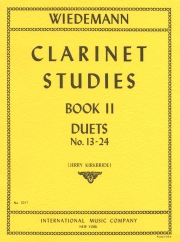 クラリネット・スタディ・Vol.2・第13～24曲（ルートヴィヒ・ヴィーデマン）  (クラリネットニ重奏）【Clarinet Studies (Practical and Theoretical Studies) Volum】