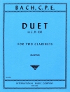 二重奏・ハ長調（カール・フィリップ・エマヌエル・バッハ）  (クラリネットニ重奏）【Duet in C major】