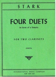 4つのデュエット（ロバート・スターク）  (クラリネットニ重奏）【Four Duets】