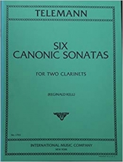 6つのカノン風ソナタ （テレマン）  (クラリネットニ重奏）【Six Canonic Sonatas】
