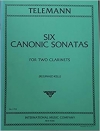 6つのカノン風ソナタ （テレマン）  (クラリネットニ重奏）【Six Canonic Sonatas】