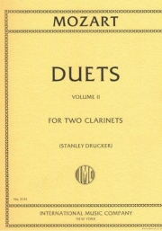 6つのデュエット・Vol.2（モーツァルト）  (クラリネットニ重奏）【Six Duets: Volume II】