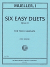 6つの易しいデュエット・Op.41（イヴァン・ミュラー）  (クラリネットニ重奏）【Six Easy Duets, Opus 41】