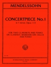 演奏会用小品・No.1・ヘ短調・Op.113（フェリックス・メンデルスゾーン）  (クラリネットニ重奏＋ピアノ）【Concertpiece No. 1 in F minor, Opus 113】