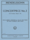 演奏会用小品・No.2・ニ短調・Op.114（フェリックス・メンデルスゾーン）  (クラリネットニ重奏＋ピアノ）【Concertpiece No.2 in D minor, Opus 114】