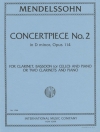 演奏会用小品・No.2・ニ短調・Op.114（フェリックス・メンデルスゾーン）  (クラリネットニ重奏＋ピアノ）【Concertpiece No.2 in D minor, Opus 114】