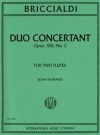 協奏的二重奏曲・No.2・Op.100（ジュリオ・ブリッチャルディ） (フルートニ重奏)【Duo Concertante No. 2, Opus 100】