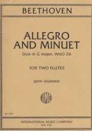 二重奏・ト長調・Wo0 26（ベートーヴェン） (フルートニ重奏)【Duo in G major, Wo0 26 (Allegro & Minuet in G)】