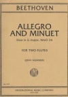 二重奏・ト長調・Wo0 26（ベートーヴェン） (フルートニ重奏)【Duo in G major, Wo0 26 (Allegro & Minuet in G)】