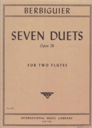 7つのデュエット・Op.28（ブノワ・トランキル・ベルビギエ） (フルートニ重奏)【Seven Duets, Opus 28】