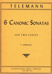 6つのカノン風ソナタ （テレマン） (フルートニ重奏)【Six Canonic Sonatas】