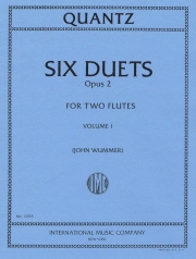 6つのデュエット・Op.2・Vol.1（ヨハン・ヨアヒム・クヴァンツ） (フルートニ重奏)【Six Duets, Opus 2: Volume I】