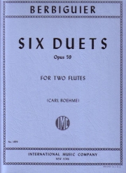 6つのデュエット・Op.59（ブノワ・トランキル・ベルビギエ） (フルートニ重奏)【Six Duets, Opus 59】